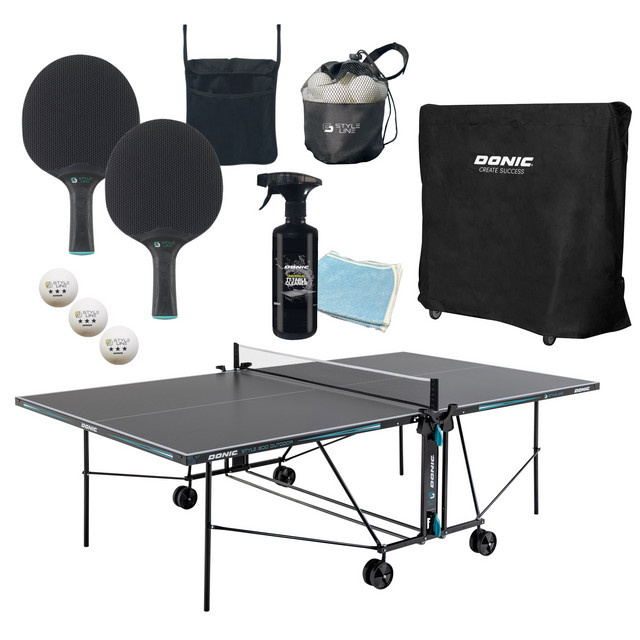 DONIC Tischtennis-Set Style 600 Outdoor inklusive Zubehör - Bild 1