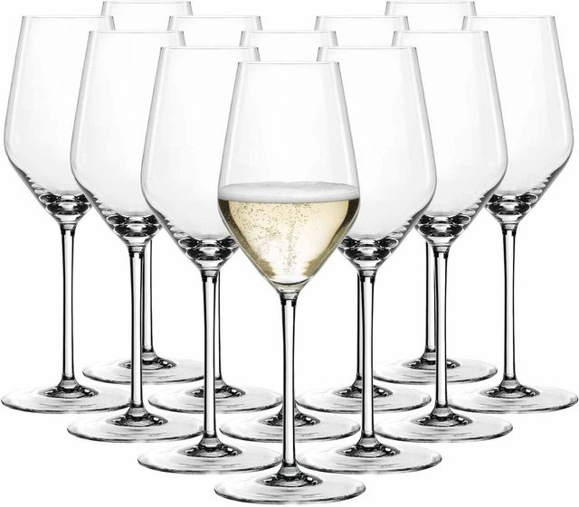 Spiegelau Style Champagnergläser aus Kristallglas, transparent, 12er Set, 310 ml pro Glas - Bild 1