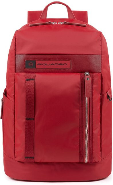 Piquadro PQ-Bios Laptoprucksack für 15,6 Zoll mit Flaschen- und Schirmtasche in Rot - Bild 1