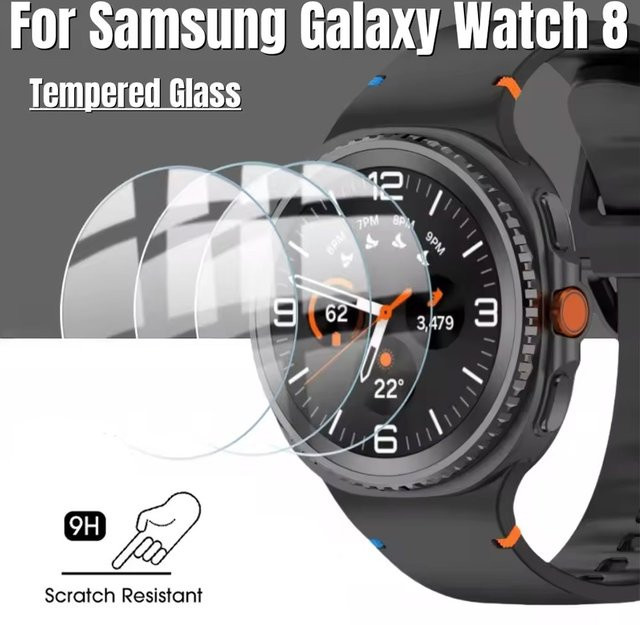 Samsung Schutzfolie aus Glas, Galaxy Watch 8 40 mm 44 mm, Galaxy 8 Classic 46 mm - Bild 1