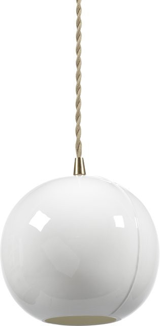 Serax Cosmo Hängeleuchte aus Keramik und Messing in Weiß und Gold/Brass mit sphärischer Form - Bild 1