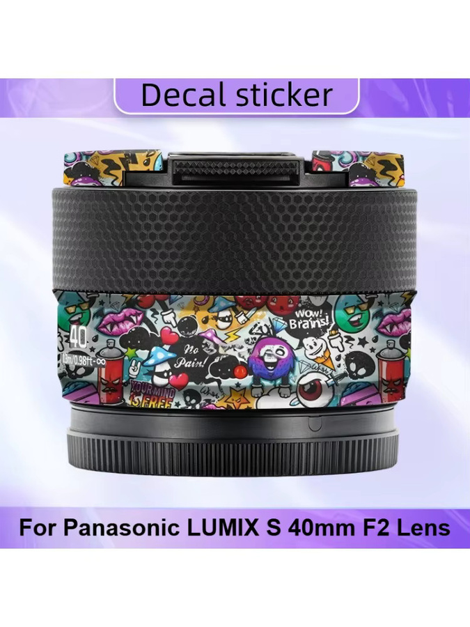 Panasonic Lumix 40mm F2 (S-S40) Objektivaufkleber in Schwarz als Schutzfolie - Bild 5
