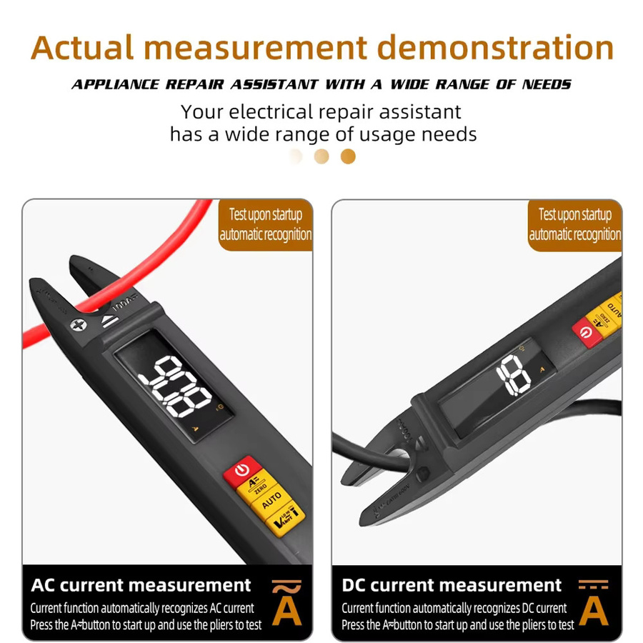 BSIDE U1 Digitales Zangenmessgerät mit T-RMS Funktion, Professionelles DC/AC Amperemeter und Elektrischer Tester für Auto-Multimeter-Messungen bis 100A - Bild 4