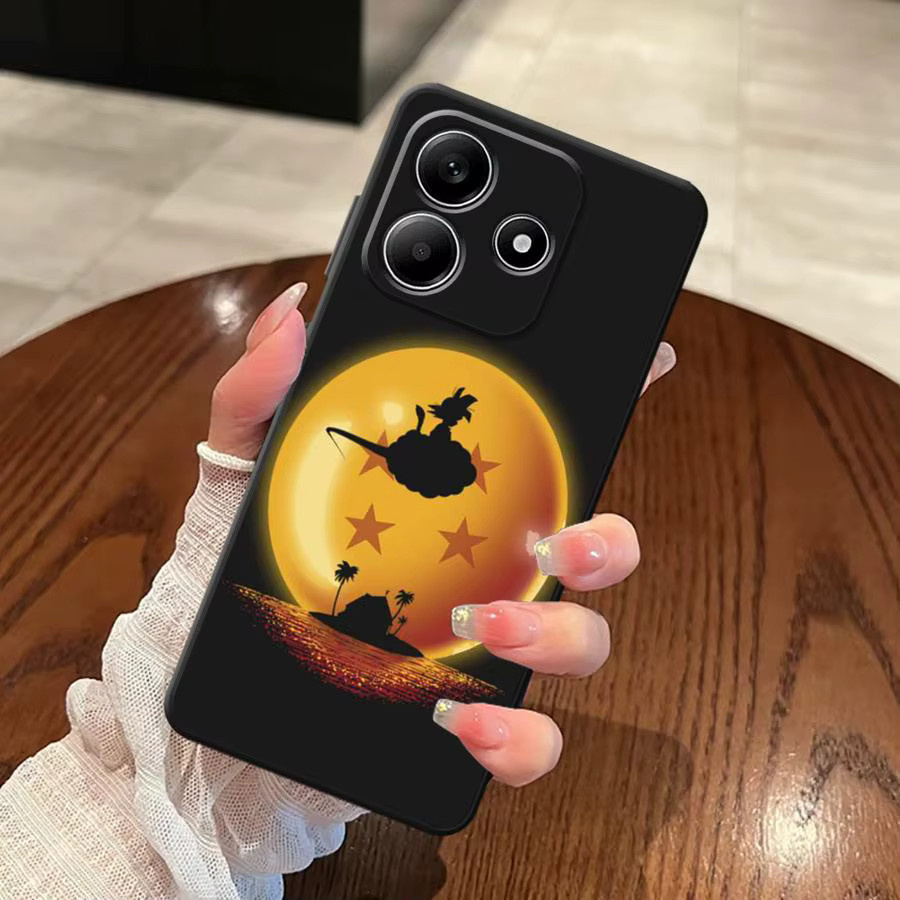 Schwarze weiche Handyhülle im Cartoon Dragon Ball Design für Xiaomi Redmi Note Serie - Bild 4