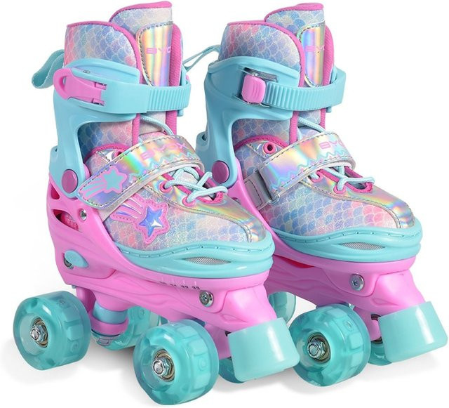Byox Ariel Rollschuhe, leuchtende PU-Rollen, ABEC-5 Lager, Größe XS (26-29) - Bild 1