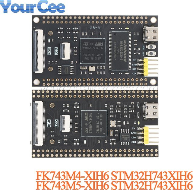 Your Cee STM32H743XIH6 Kernsystem-Lernmodul STM32 Entwicklungsboard in Schwarz, kompatibel mit OpenMV - Bild 1