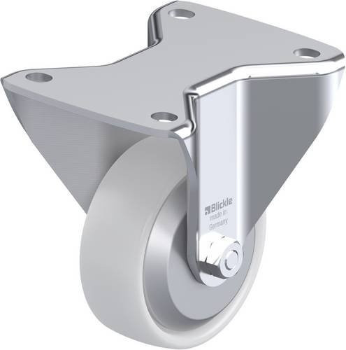 Blickle Bockrolle BH-PO 100G-3-FA in Weiß mit 100mm Rad-Durchmesser und 280kg Tragfähigkeit - Bild 1