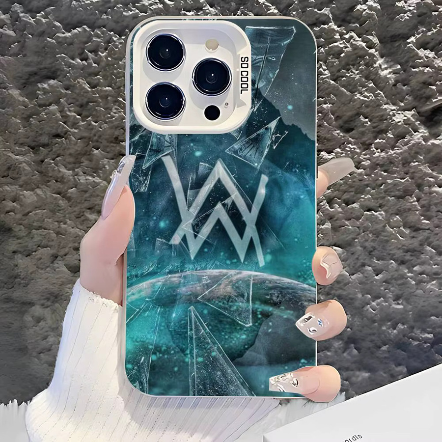 Stoßfeste Alan Walker DJ Handyhülle für Apple iPhone in Schwarz und Weiß - Bild 3