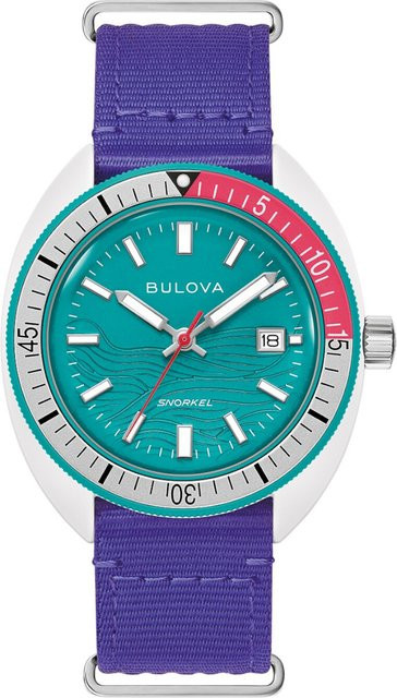 Bulova Herrenuhr Snorkel, Quarz, Keramik, Grün, 41 mm, 10 ATM - Bild 1
