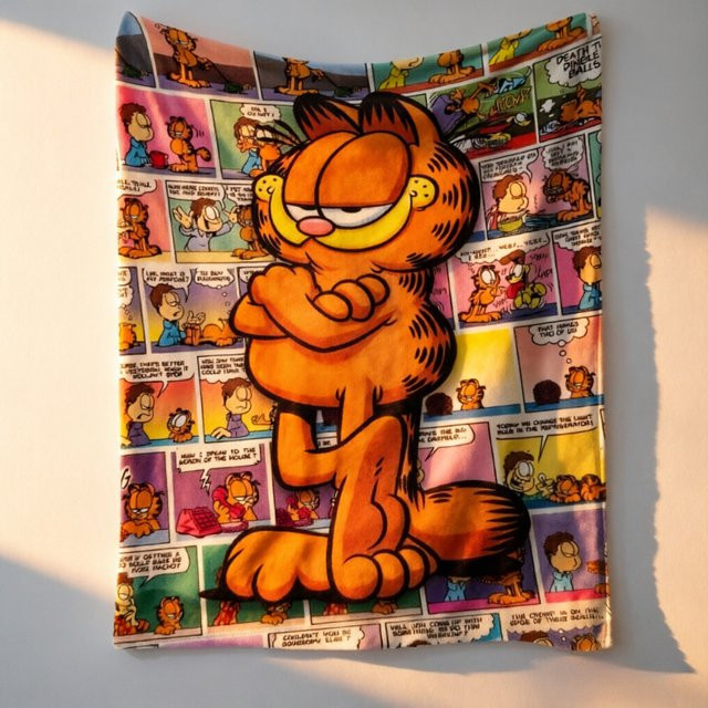 Garfield Motiv Badetuch und Decke in Multicolour für Strand, Heim oder Büro - Bild 1