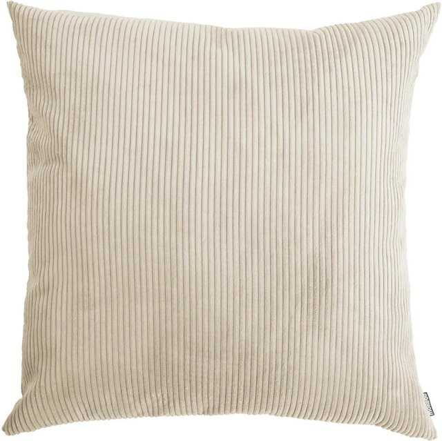 mokebo XXL Sofakissen aus Cord in Beige, 90 x 90 cm - Bild 1