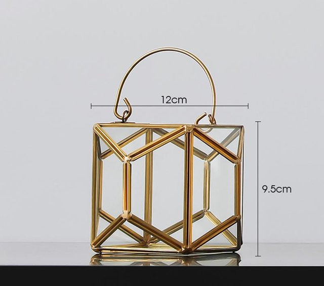 Geometrisches Glas-Blumendekor für Mikrolandschaften und DIY-Displaydekorationen Type A - Bild 1