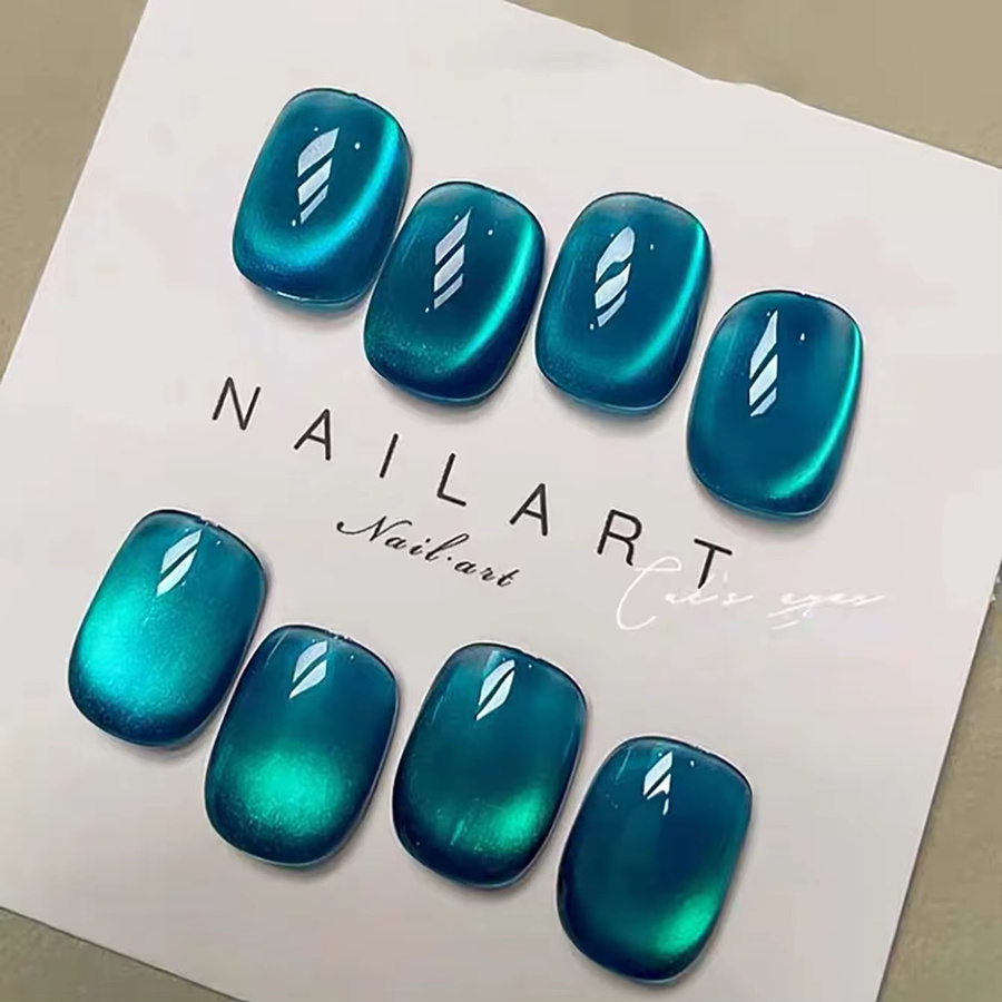 MISS SHAKA Gel Nagellack, Dunkelblauer Glitzer, 12 ml - Bild 4