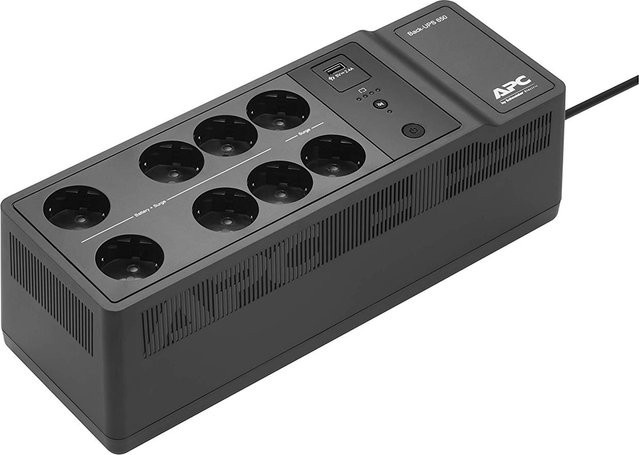 APC Back-UPS BE650G2 USV mit 650 VA, 400 Watt und 8 Ausgangsanschlüssen, Schwarz - Bild 1