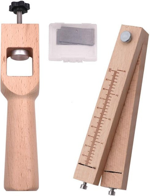 Love Home Garden Holzschneider für Lederriemen mit 5 Klingen in Beige - Bild 1