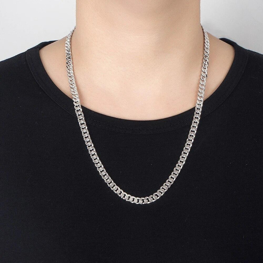 Halskette 925 Silber, Punk, Herren, 66 cm - Bild 2