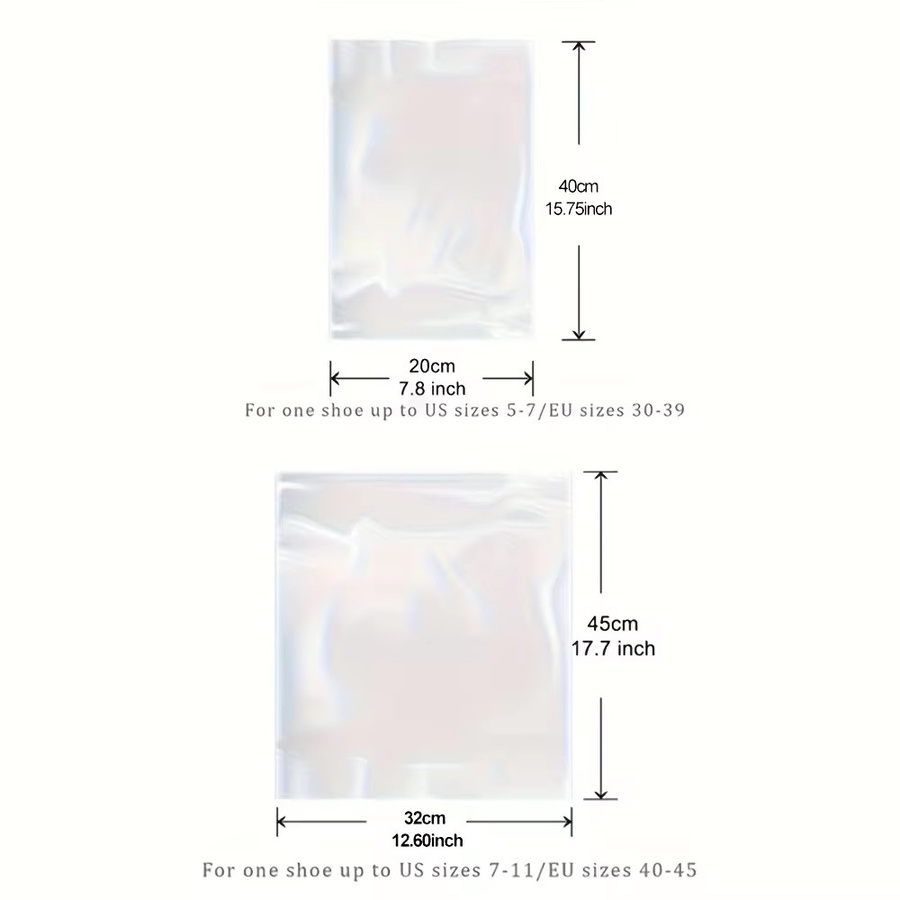 49 Stück transparente wärmeschrumpfende PVC-Folienbeutel zum Schutz von Schuhen und Büchern - Bild 4
