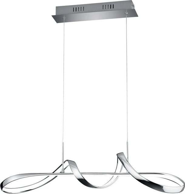 Reality LED Pendelleuchte Perugia Chrom Metall B/H/T: 81 x 150 x 46 cm - Bild 1