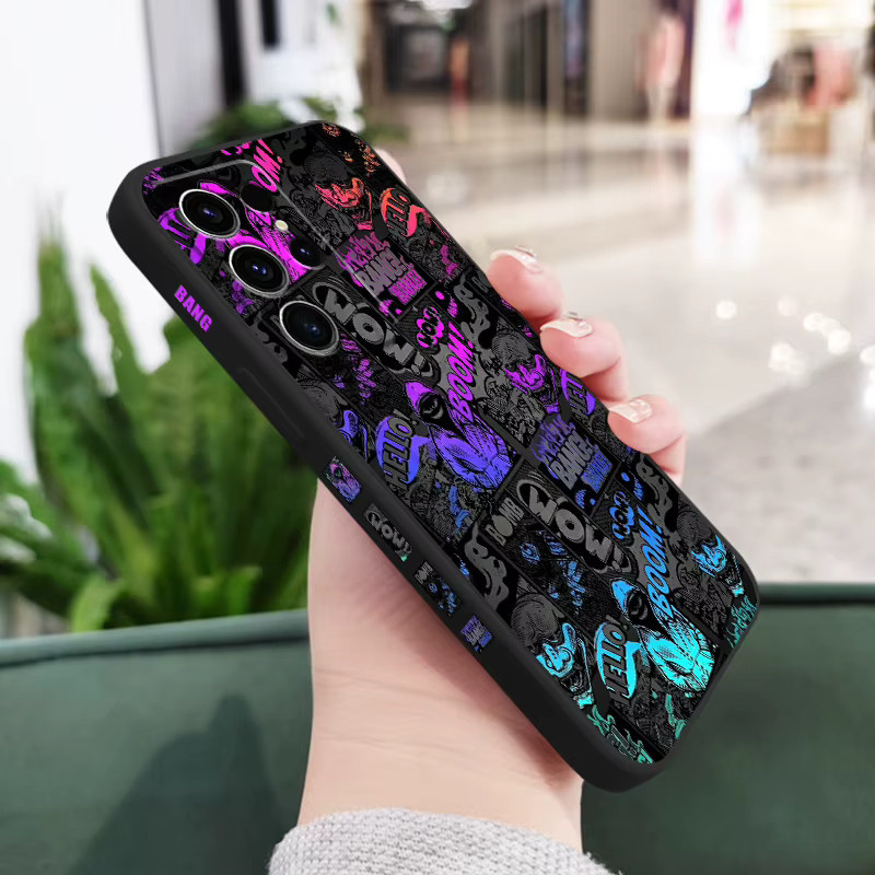 Global Astronauts Silikonhülle für Samsung Galaxy S26 Plus Ultra in Blau und Multicolour - Bild 3