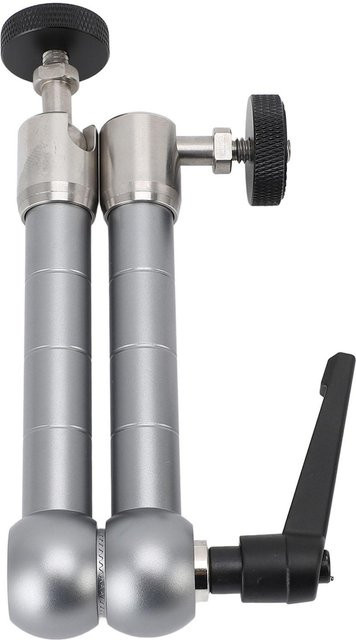 Igeteck Kamera-Montagearmklemme 360 Grad verstellbar mit 1/4 Zoll Gewinde und ergonomischen Flügelmuttern in Grau - Bild 1