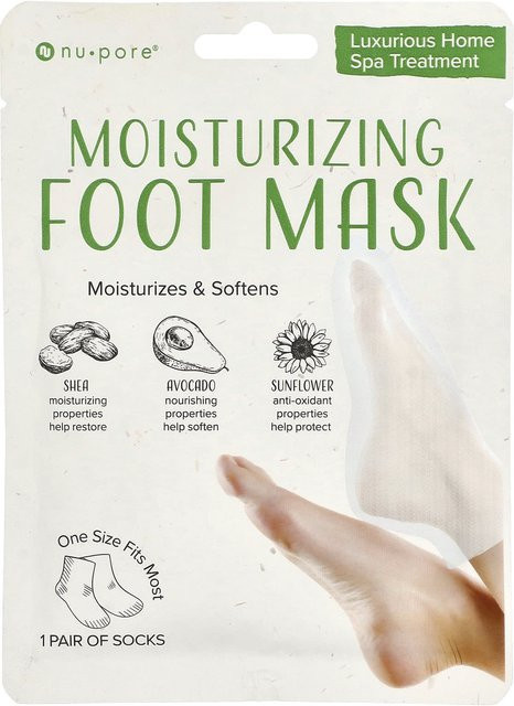 Nu-Pore Feuchtigkeitsspendende Fußmaske, 1 Paar, Unisex - Bild 1