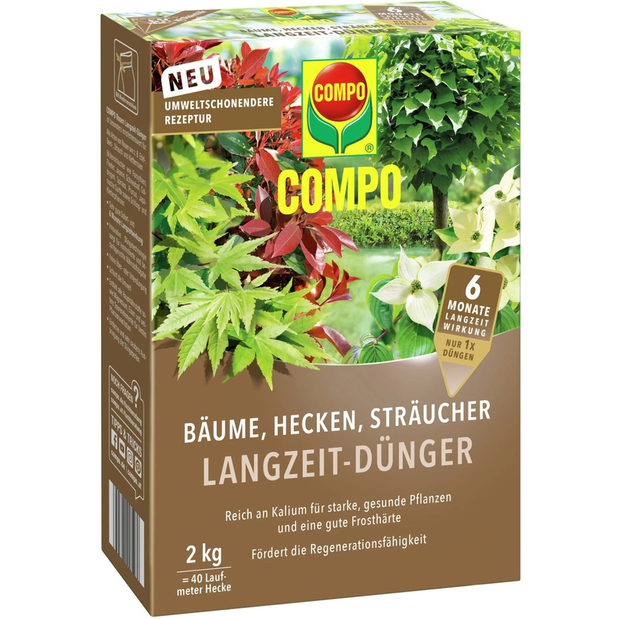 Compo Langzeit-Dünger für Bäume, Hecken und Sträucher, 2 kg - Bild 2