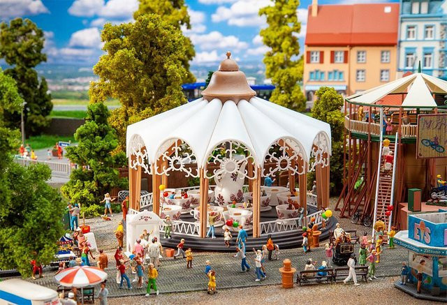 Faller Karussell Kaffeetassen Heiderosen, 1:87 (Spur H0) - Bild 1