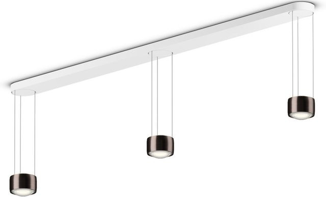 Occhio Sento D LED-Pendelleuchte mit Phantom-Kopfeinsatz und Occhio air Modul, Farbe: Weiß, Lichtfarbe: Warmweiß 2700K, variabel einstellbare Höhe: 50-200 cm - Bild 1
