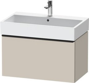 Duravit Waschtischunterschrank D-Neo, wandhängend, Weiß/Beige, matt, 1 Auszug - Bild 1