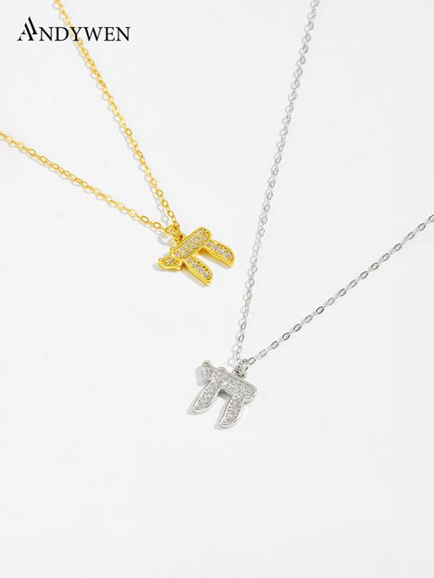 ANDYWEN Halskette 925 Silber, Zirkonia, Damen - Bild 1