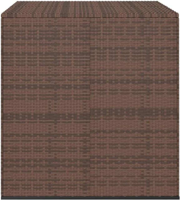 vidaXL Garten-Kissenbox aus PE-Rattan und Metall in Braun, B/T/H: 100 x 97,5 x 104 cm - Bild 1