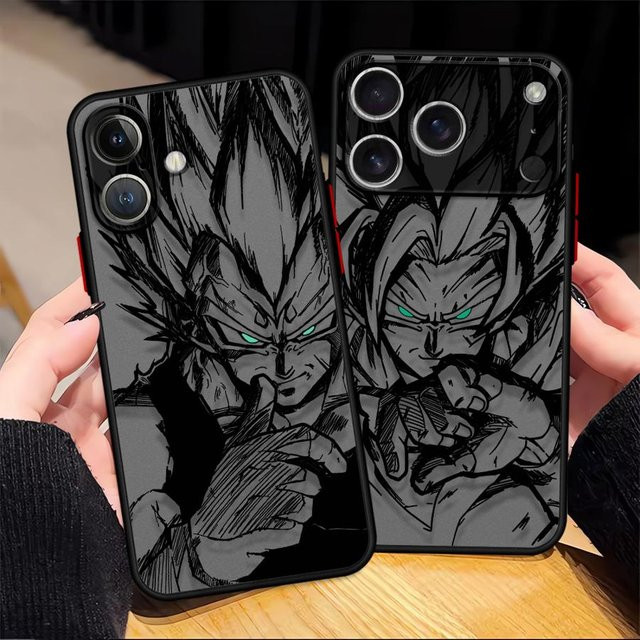 Dragon Ball Handyhülle für Apple iPhone mit Goku und Vegeta Design in Multicolour - Bild 1