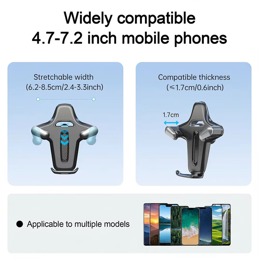 LRBH Tesla Handyhalterung mit Diamantbesatz-Technik in Schwarz, drehbare Auto-Handyhalterung für Tesla Model 3 und Model Y - Bild 2