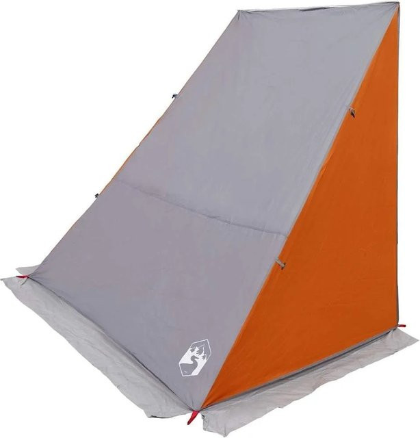 vidaXL Heckklappenzelt in Grau und Orange aus Taft, B/T/H: 190 x 150 x 185 cm - Bild 1