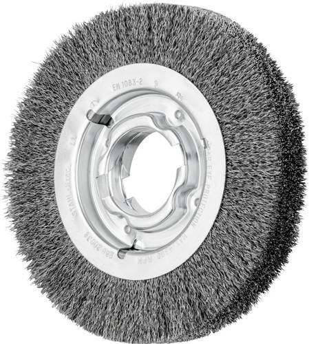 PFERD TOOLS Rundbürste RBU breit ungezopft aus Stahl-Draht Ø 0,30 mm für Winkelschleifer in Grau - Bild 1