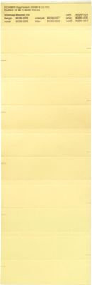 Eichner Bezeichnungsschilder Organisationsstreifen gelb, B: 24,5 cm, H: 6,8 cm - Bild 1