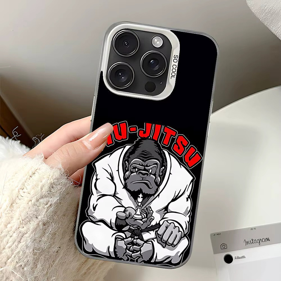 BJJ Brasilianisches Jiu-Jitsu Handyhülle für Apple iPhone 11 bis 17 Pro Max Plus in Multicolor - Bild 5