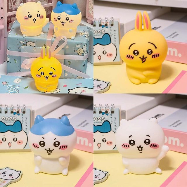 Bandai Chiikawa Hachiware Usagi Vinyl Puppe, Leuchtendes Spielzeug - Bild 1