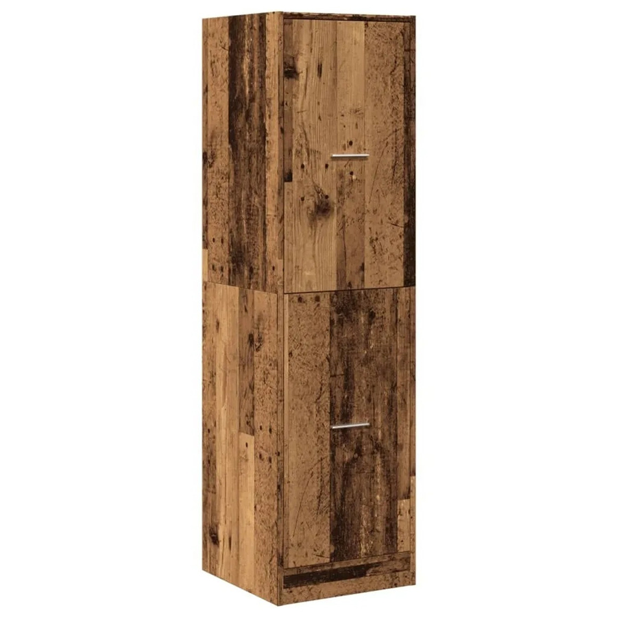 vidaXL Apothekerschrank in Altholz-Optik, Farbe: Braun, B/T/H: 40 x 41 x 144,5 cm - Bild 2