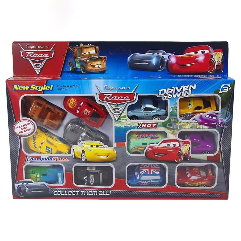 Disney Pixar Cars Modellauto 12-teiliges Set Lightning McQueen Jackson 6cm - Bild 1