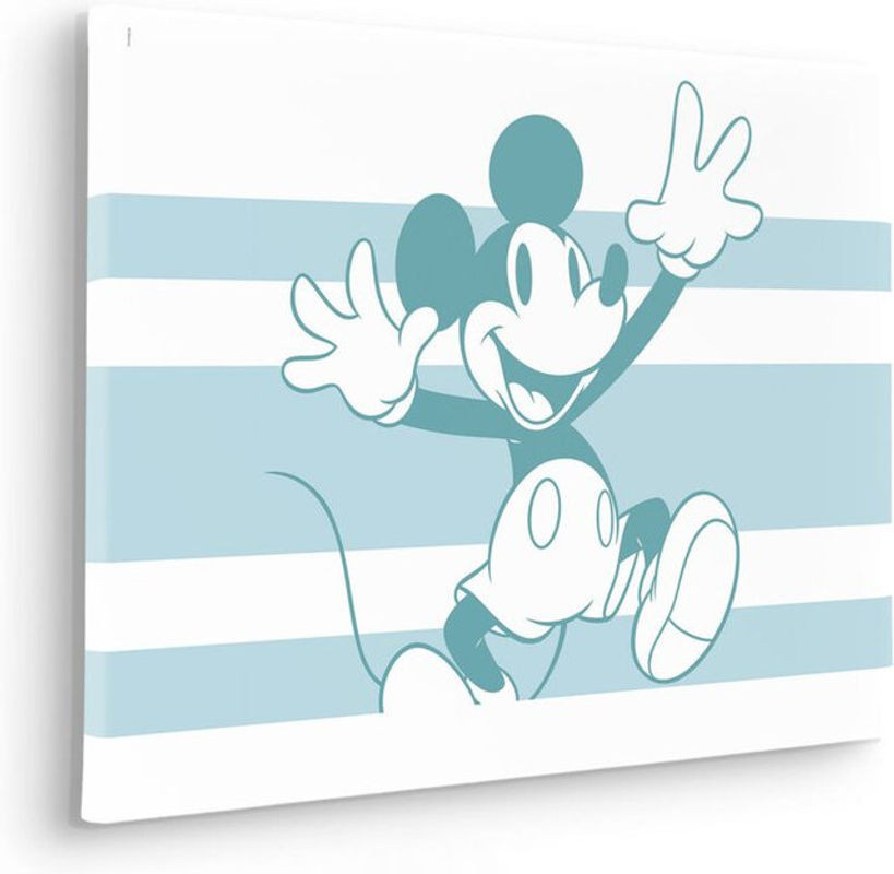 Komar Disney Mickey Playful Leinwandbild für Kinderzimmer in Blau, B: 60 cm, H: 60 cm - Bild 1