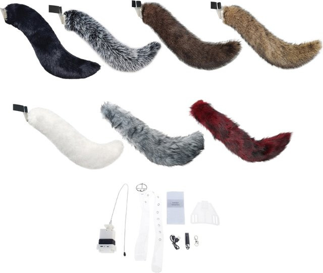 Elektrischer Wolf, Plüsch / Textil, Braun - Bild 1