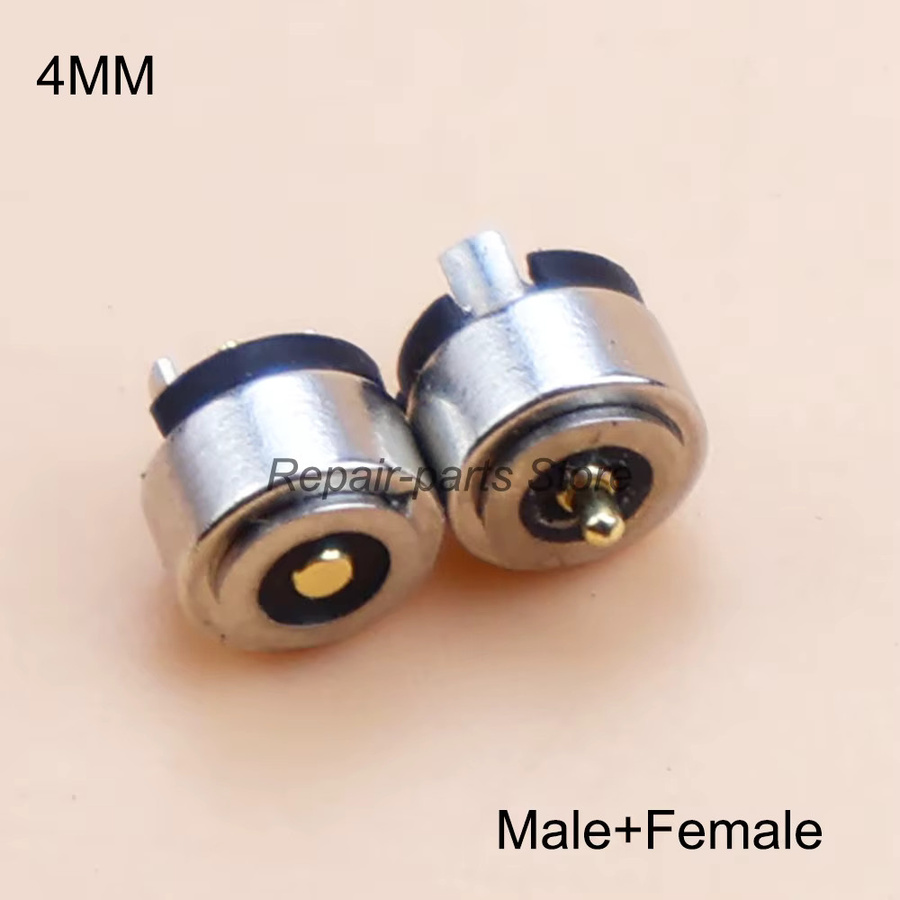 JCD Magnetischer DC 12V 2A Lade Stecker Satz Männlich Weiblich in Silber - Bild 2