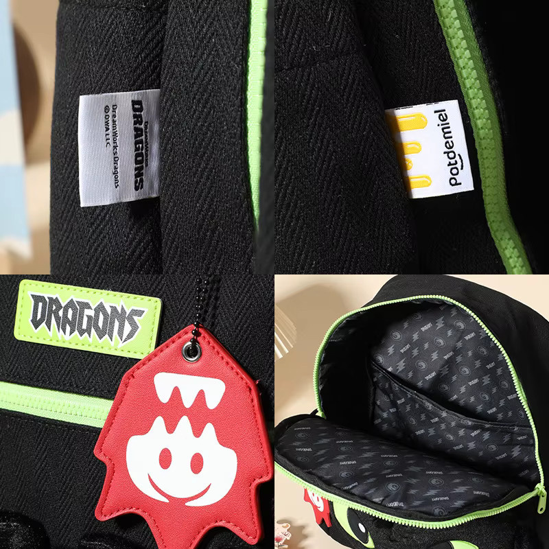 Potdemiel How To Train Your Dragon Toothless Night Fury Plüsch-Rucksack - Bild 2