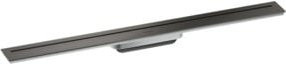 Hansgrohe Duschrinne Linear Channel in Schwarz aus Edelstahl, frei im Raum stehend, Breite: 80 cm - Bild 1