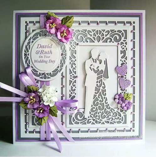 Metall Schneidwerkzeug Schablone für Scrapbooking und DIY Bastelarbeiten zum Stanzen und Prägen von Papier und Karten - Bild 3