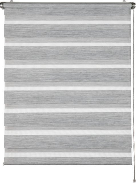 Schöner Wohnen Doppelrollo Tilda Struktur Day & Night Anthrazit B: 60 cm, H: 150 cm - Bild 1