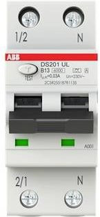 ABB RCBO FI-Schutzschalter und Leitungsschutzschalter 16A 0,03A 400V in Weiß - Bild 1