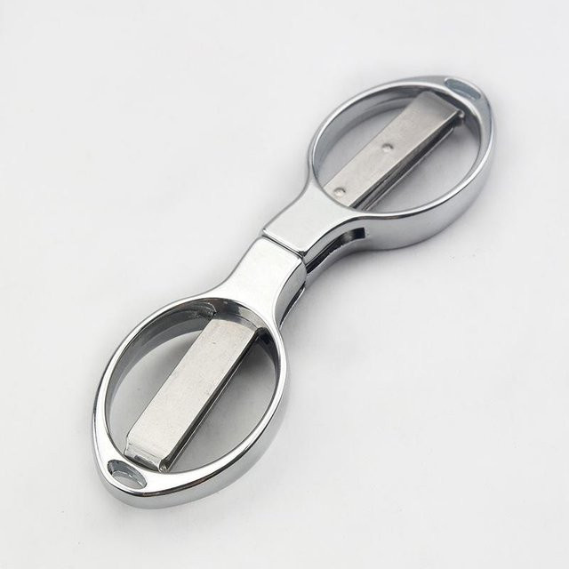 DHDH Tragbare Klappschere aus Kohlenstoffstahl in Silber, Multifunktionale Mini-Handwerksschere für Handarbeiten - Bild 1