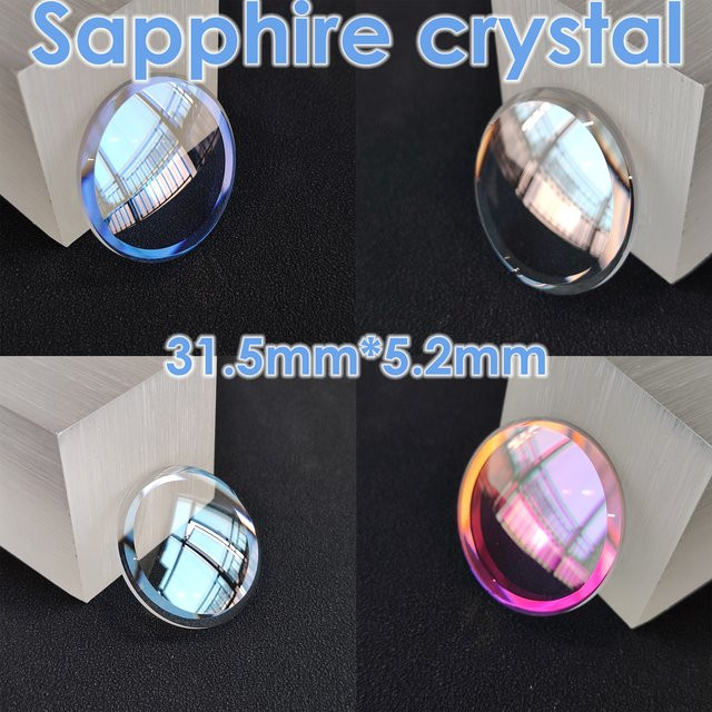 OUMASHI Uhrenspiegel Saphirglas, 31,5 mm x 5,2 mm, Unisex - Bild 1